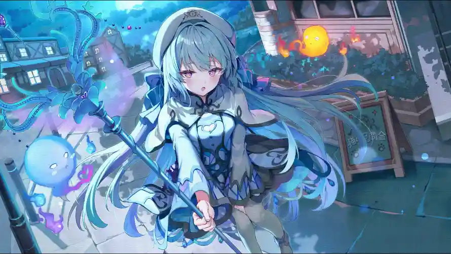 4k场景壁纸 - 奇幻 - 少女 - 战斗「哲风壁纸」