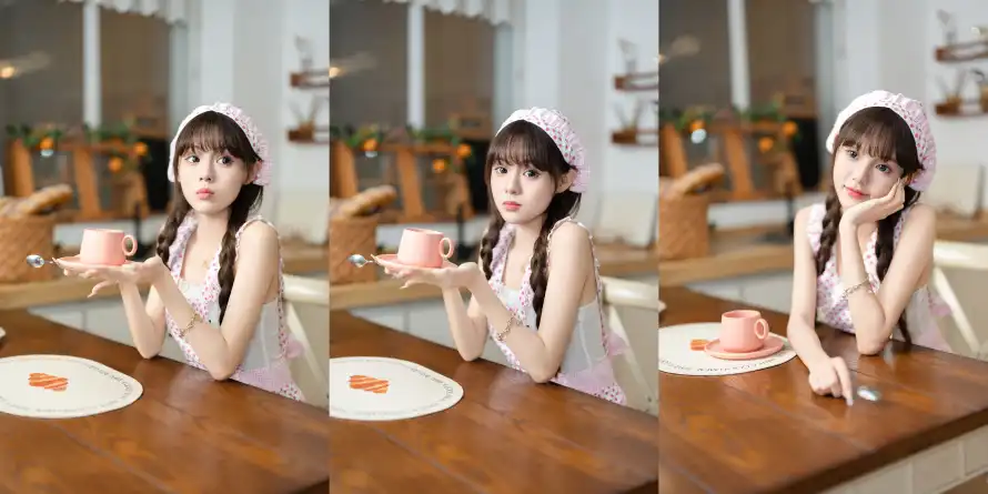 4k美食壁纸 - 小厨娘 - 少女感 - 厨房场景「哲风壁纸」