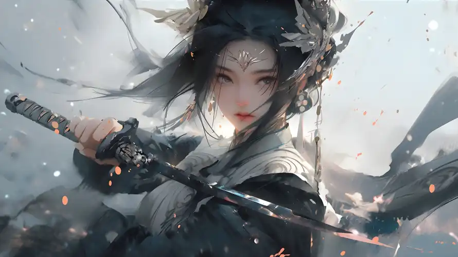 4k发饰壁纸 - 刀 - 古风 - 少女「哲风壁纸」 4k发饰壁纸 - 刀 - 古风 - 少女「哲风壁纸」