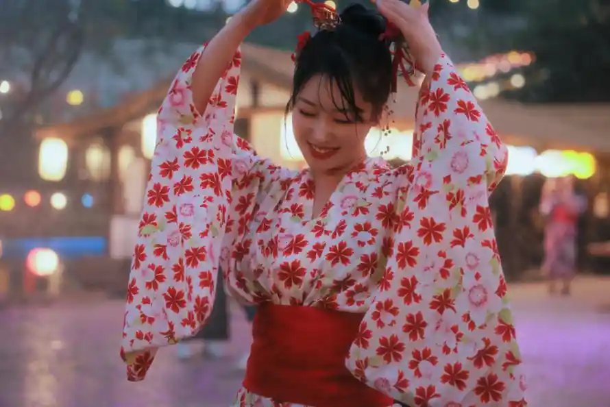 4k写真壁纸 - 和服 - 和风 - 夜景「哲风壁纸」