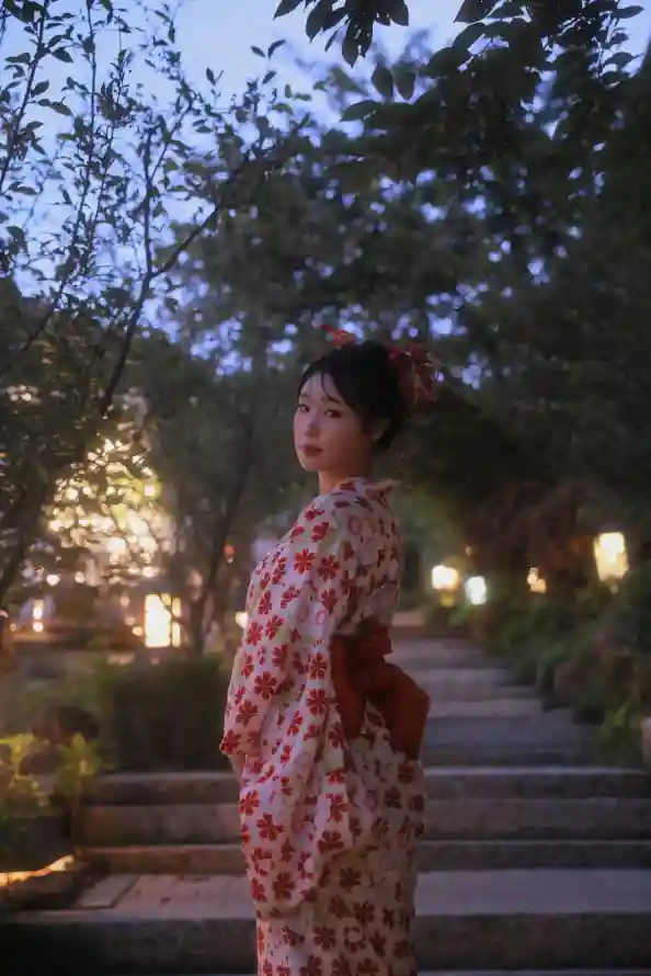 4k写真壁纸 - 台阶 - 和服 - 和风「哲风壁纸」