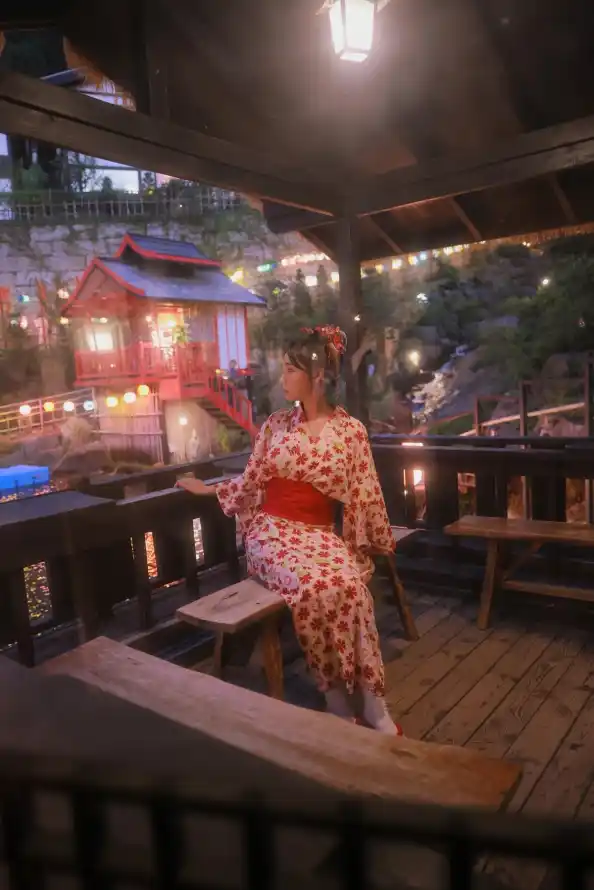 4k写真壁纸 - 和服 - 和风 - 夜晚「哲风壁纸」