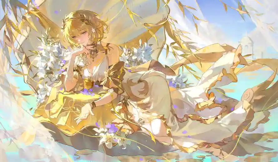 4k天空壁纸 - 崩铁 - 花朵 - 暖色调「哲风壁纸」