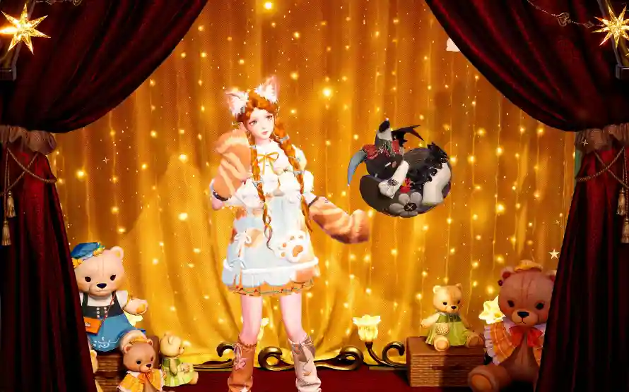 4k暖暖壁纸 - 灯光 - 舞台 - 暖色调「哲风壁纸」