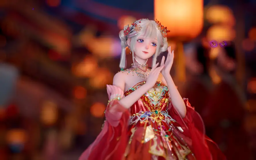 4k发饰壁纸 - 古风 - 夜景 - 暖暖「哲风壁纸」