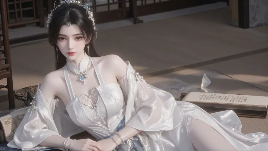 8k仙逆壁纸-李慕婉与书卷元素-仙侠风格「哲风壁纸」