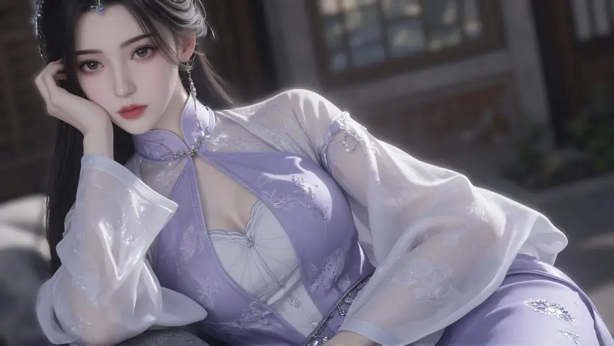 8k仙侠壁纸-李慕婉和仙逆-古典建筑免费下载「哲风壁纸」