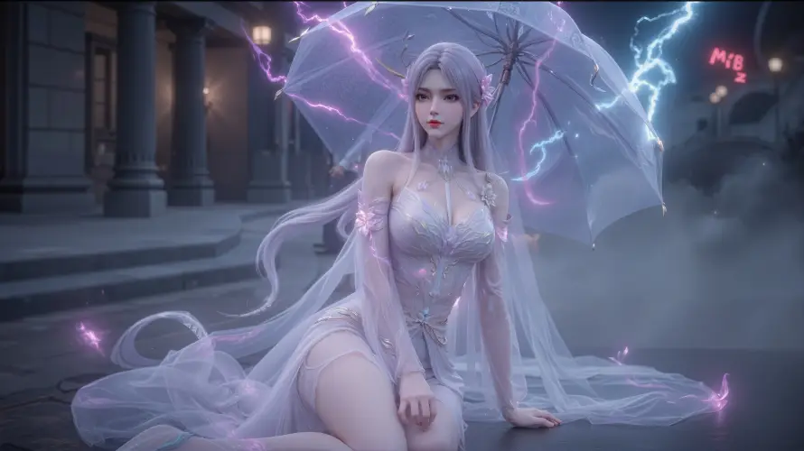 4k仙气壁纸 - 坐姿 - 小医仙 - 古风街道「哲风壁纸」