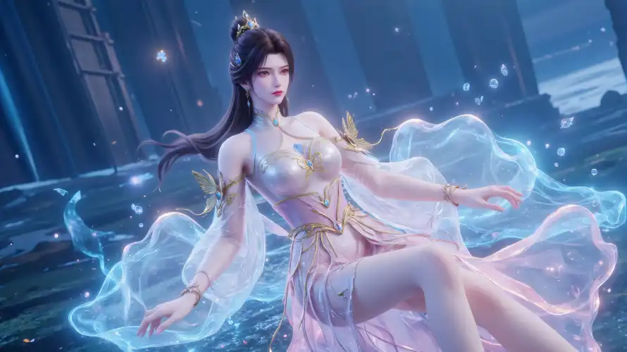 4k幽千雪壁纸 - 仙侠风格 - 古风发型 - 古风服饰「哲风壁纸」