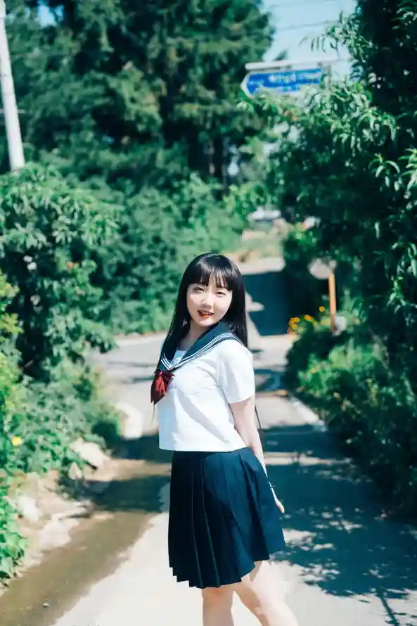 4k写真壁纸 - 夏日 - 小道 - 少女「哲风壁纸」