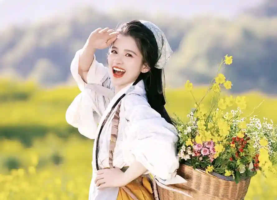 4k头巾壁纸 - 春日 - 田野 - 笑容「哲风壁纸」