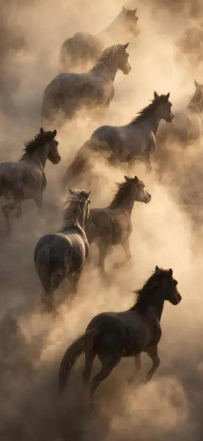 4k奔跑壁纸 - 尘土 - 朦胧 - 气势「哲风壁纸」