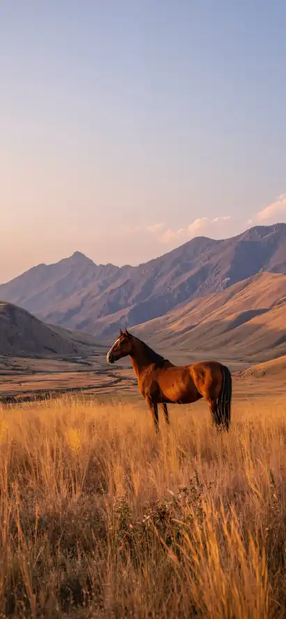 4k夕阳壁纸 - 天空 - 山峦 - 山脉「哲风壁纸」
