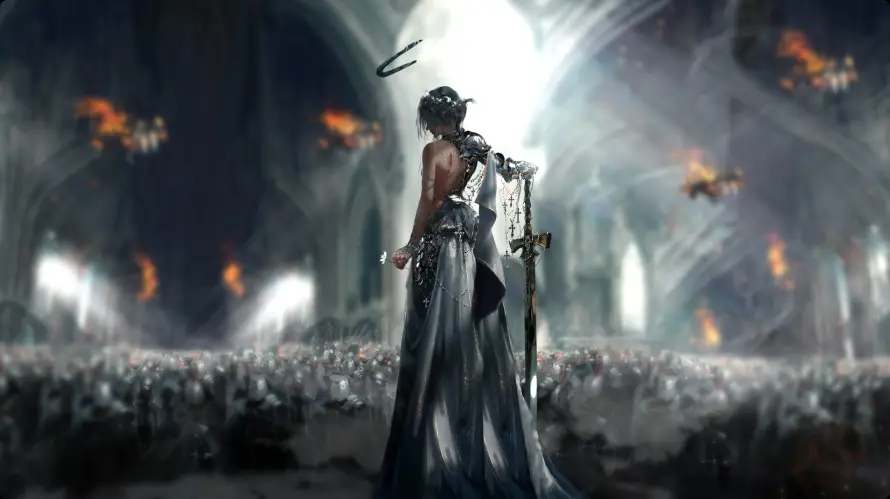 4k人群壁纸 - 光环 - 战场 - 火光「哲风壁纸」