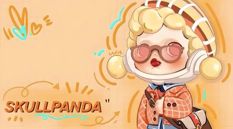 4k可爱壁纸 - 潮玩 - 玩偶 - 带耳机「哲风壁纸」