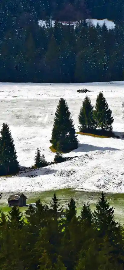 4k三季壁纸 - 冬季 - 冬日 - 山丘「哲风壁纸」