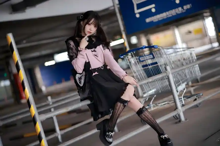 4k潮流壁纸 - 美女 - 街拍 - 黑丝「哲风壁纸」