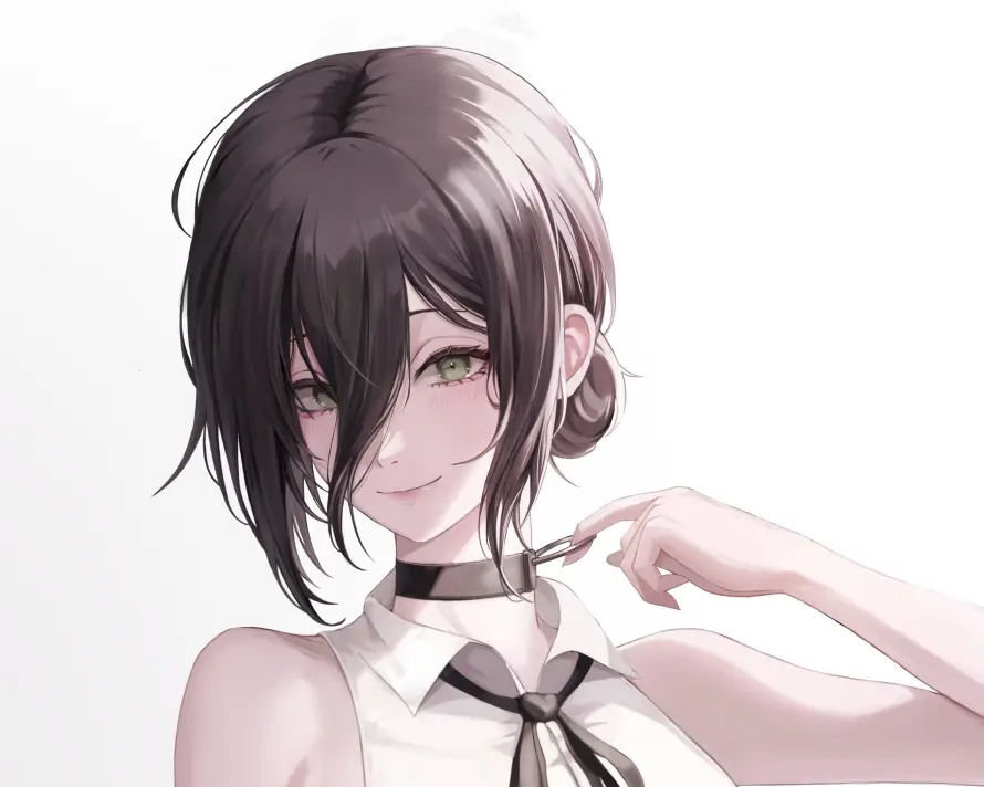 4k微笑壁纸 - 短发 - 赛雷 - 异色瞳「哲风壁纸」