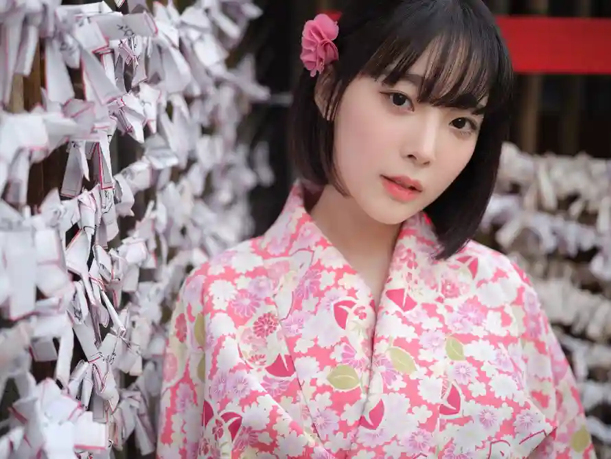 4k写真壁纸 - 和服 - 清新 - 粉色系「哲风壁纸」