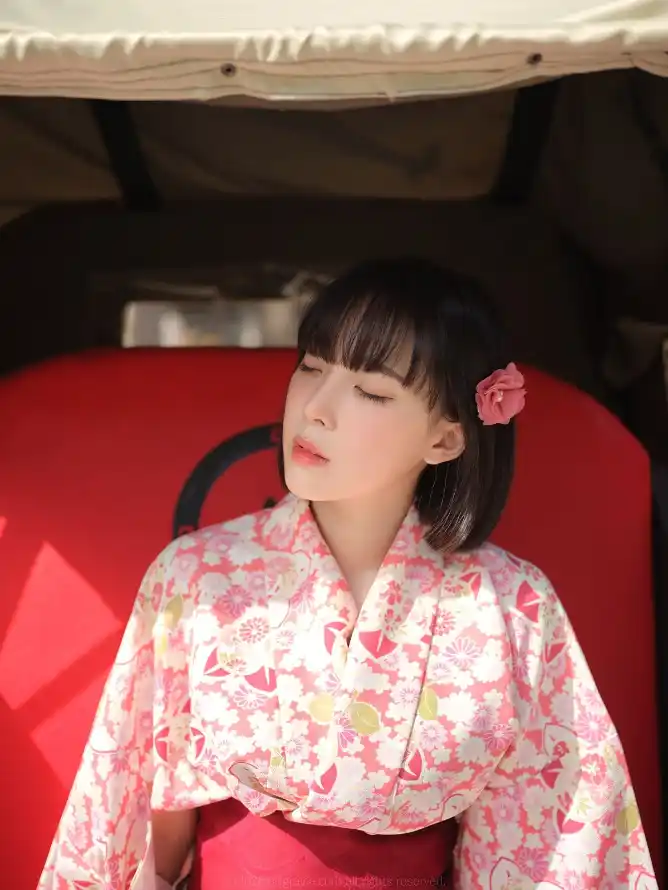 4k写真壁纸 - 和服 - 花饰 - 和风服饰「哲风壁纸」