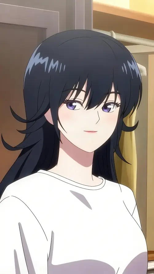 4k紫瞳壁纸 - 左 - 黑发 - 二次元「哲风壁纸」