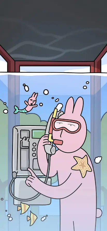 4k小鱼壁纸 - 星星 - 水下 - 泳镜「哲风壁纸」