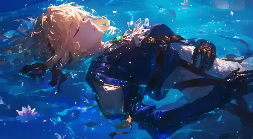 4k光影壁纸 - 水 - 服饰 - 漂浮「哲风壁纸」