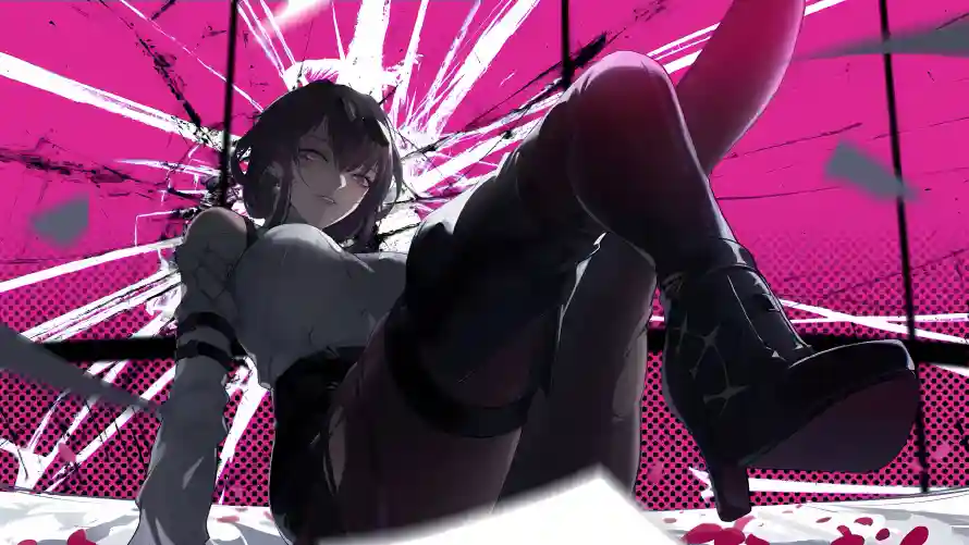 4k坐姿壁纸 - 性感 - 迷人 - 黑丝「哲风壁纸」