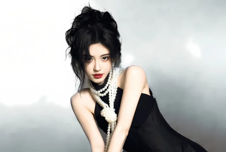 2k优雅壁纸-单肩裙和光影-时尚写真免费下载「哲风壁纸」