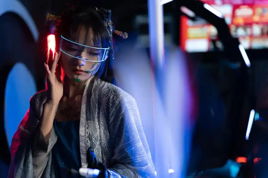 4k未来壁纸 - 机器 - 霓虹 - 未来感「哲风壁纸」