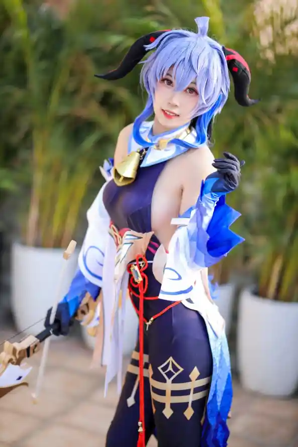 4k原神壁纸 - 甘雨 - 紫色 - 游戏角色「哲风壁纸」