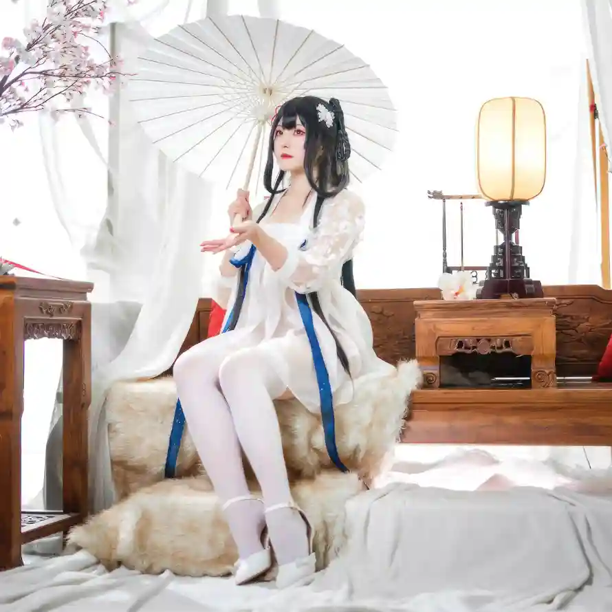 4k樱花壁纸 - 灯笼 - 白丝 - 白色「哲风壁纸」