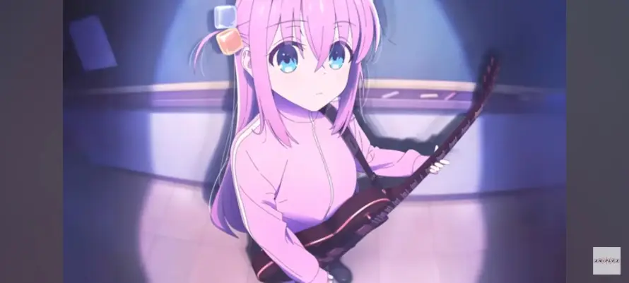 4k可爱壁纸 - 吉他 - 害羞 - 音乐「哲风壁纸」