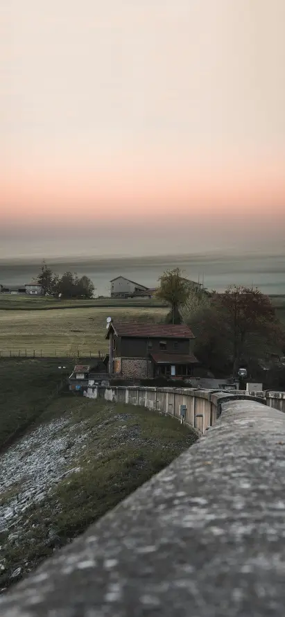 4k乡村壁纸 - 宁静 - 房屋 - 暮色「哲风壁纸」