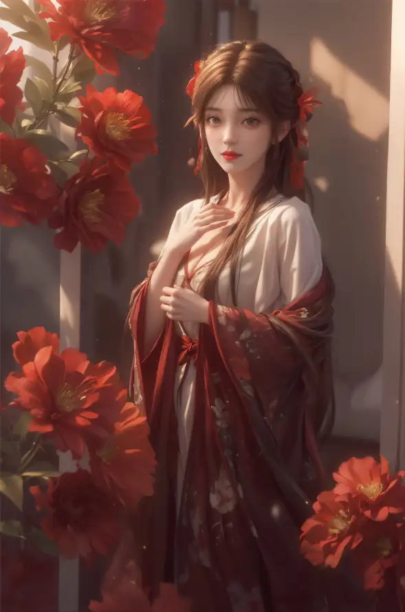 4k国漫壁纸 - 国风 - 温婉 - 红衣「哲风壁纸」