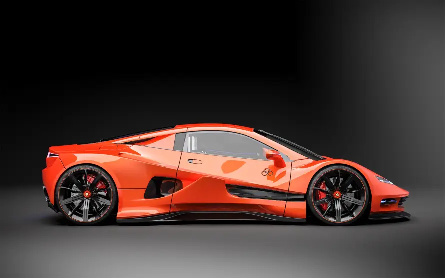 4k奢华壁纸 - 橙色 - 赛车 - 超跑「哲风壁纸」