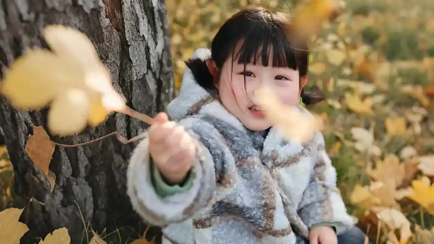 4k儿童壁纸 - 可爱 - 户外 - 树干「哲风壁纸」