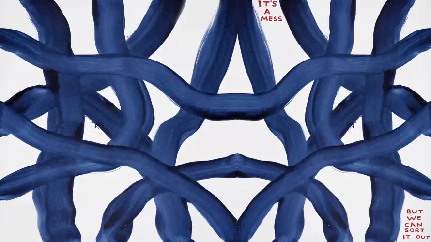 4k简约壁纸 - 几何线条 - 创意线稿 - 对称构图「哲风壁纸」