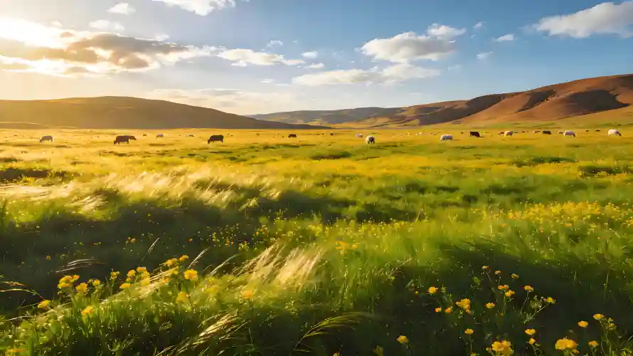4k原野壁纸 - 山丘 - 开阔 - 户外「哲风壁纸」