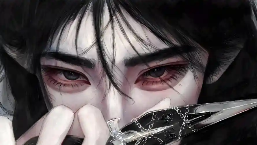 4k小刀壁纸 - 手绘 - 美男 - 邪魅「哲风壁纸」