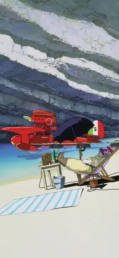 4k动漫壁纸 - 云 - 天空 - 岩石「哲风壁纸」