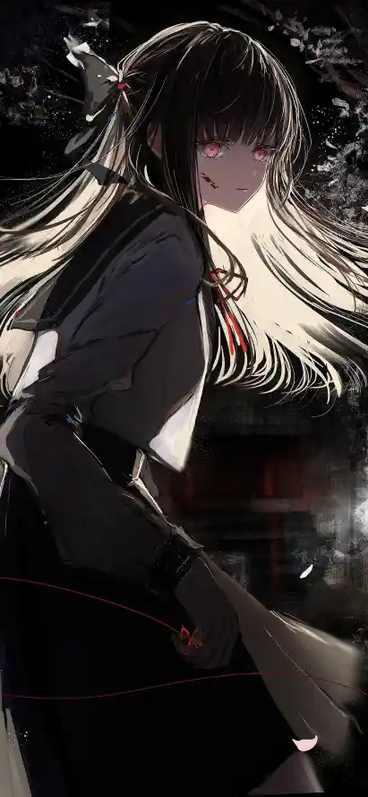 4k千咲壁纸 - 暗黑 - 校服 - 神秘「哲风壁纸」