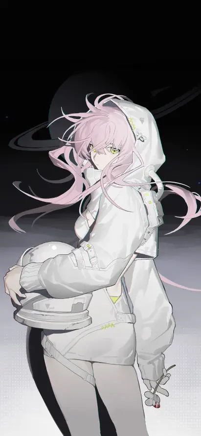 4k口袋壁纸 - 背影 - 长发 - 二次元「哲风壁纸」