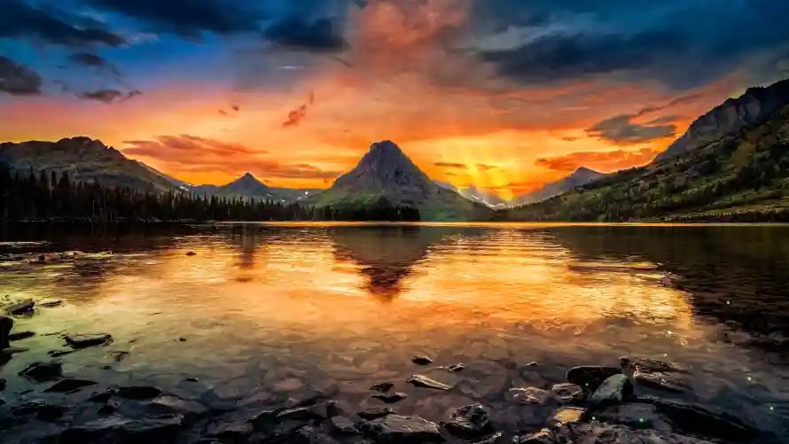 4k云彩壁纸 - 倒影 - 光影 - 天空「哲风壁纸」