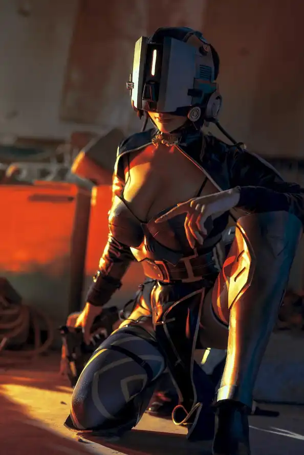 4k机器壁纸 - 神秘 - 装甲 - 跪姿「哲风壁纸」