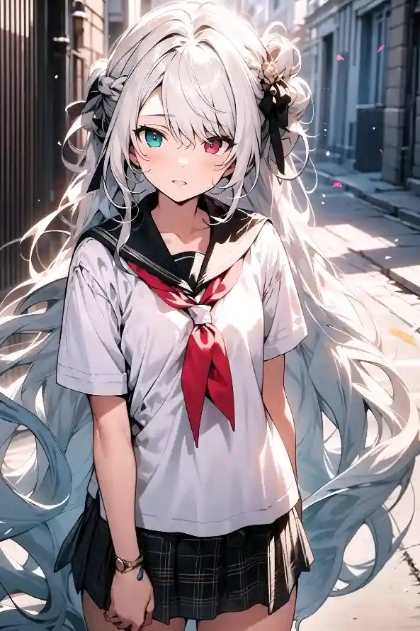 4kAI壁纸 - 美女 - 蓝眼 - 长发「哲风壁纸」