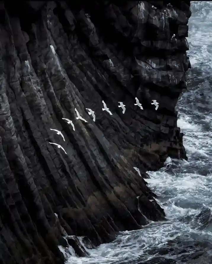 4k悬崖壁纸 - 波涛 - 海崖 - 海景「哲风壁纸」