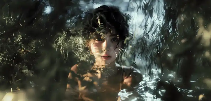 4k光影壁纸 - 女性 - 户外 - 朦胧「哲风壁纸」