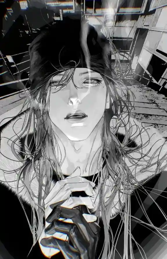 4k冷峻壁纸 - 冷帽 - 手套 - 手绘「哲风壁纸」