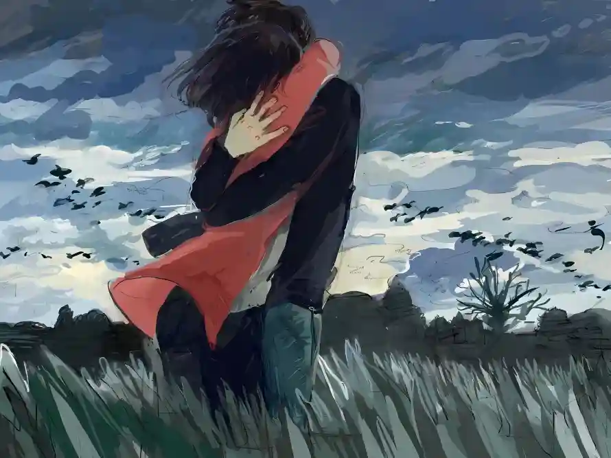 4k天空壁纸 - 情侣 - 拥抱 - 插画「哲风壁纸」 4k天空壁纸 - 情侣 - 拥抱 - 插画「哲风壁纸」